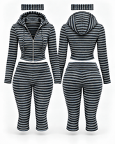 Perfect Form 3-Piece Capri Set | Black