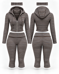 Perfect Form 3-Piece Capri Set | Mocha