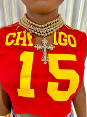 Blessed & Boujee Choker Gold