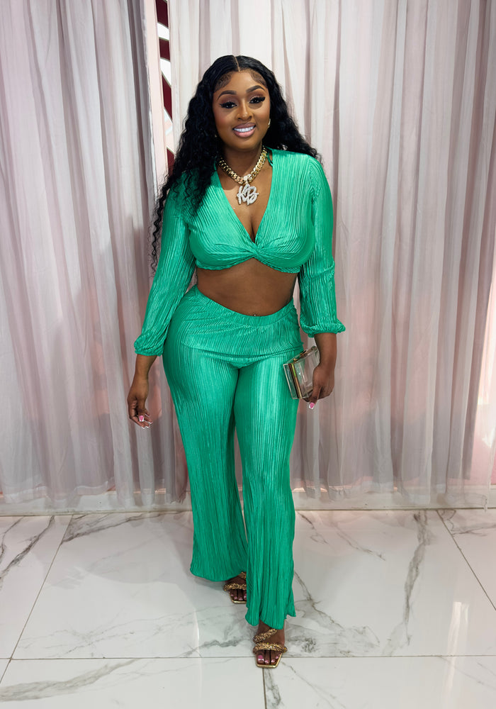 Champagne Sipping Set - Green