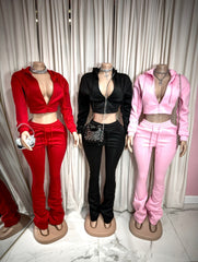 It girl Stacked Jogger Sets