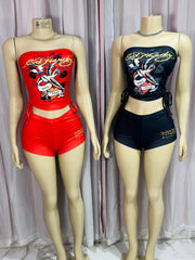 Hardy Hottie Short Set- Black