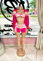 Load image into Gallery viewer, Bad Little Vibe 3Pc Set Pink

