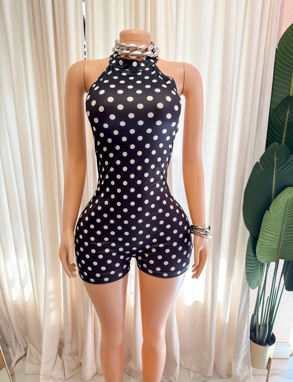 Spotted and Glammed Romper