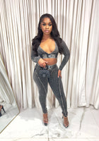 Load image into Gallery viewer, Body Language Ribbed Set Black
