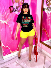 Fashionista Tee Black