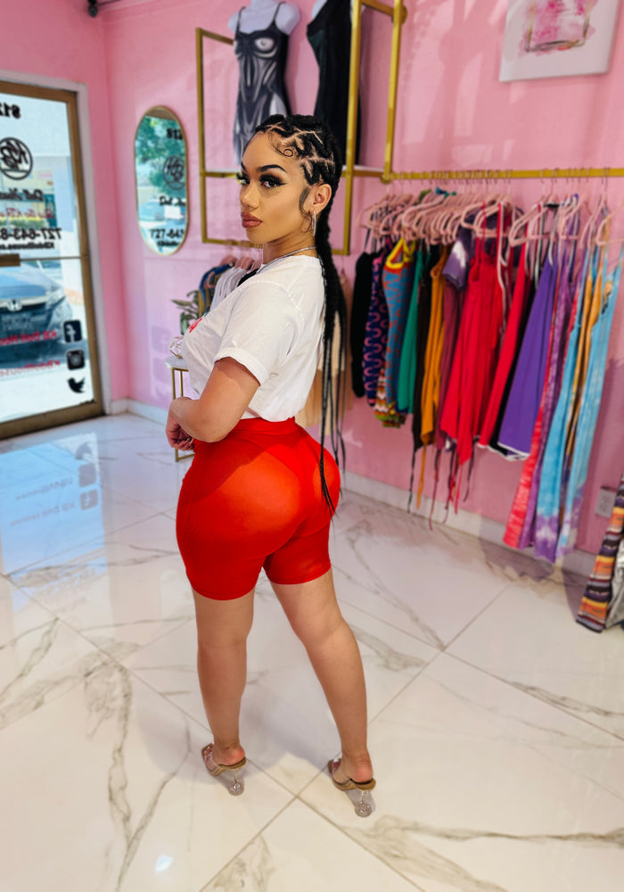 Material girl Sheer Shorts